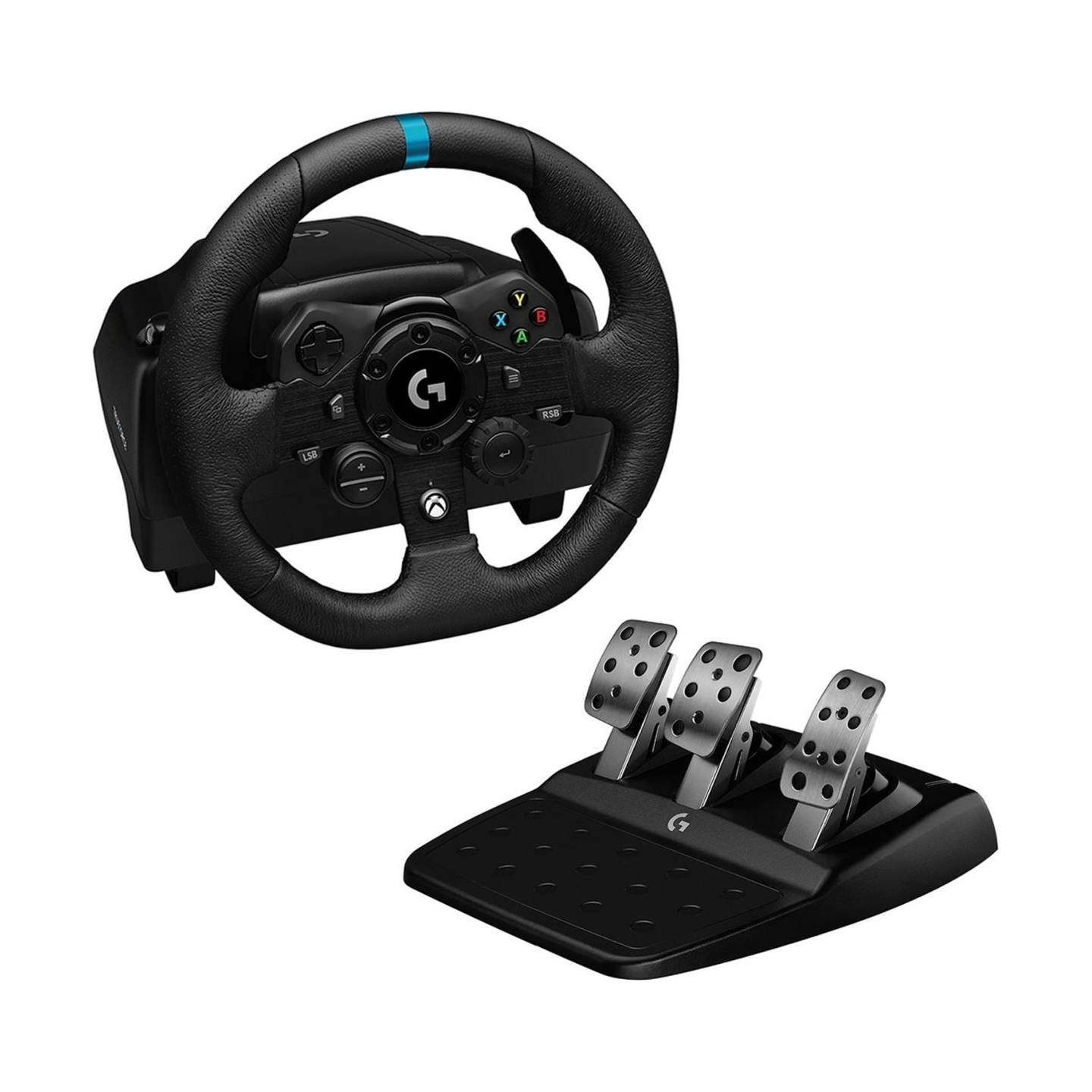 Logitech G923 Racing Wheel and Pedals - PC/XB - BLACK - USB