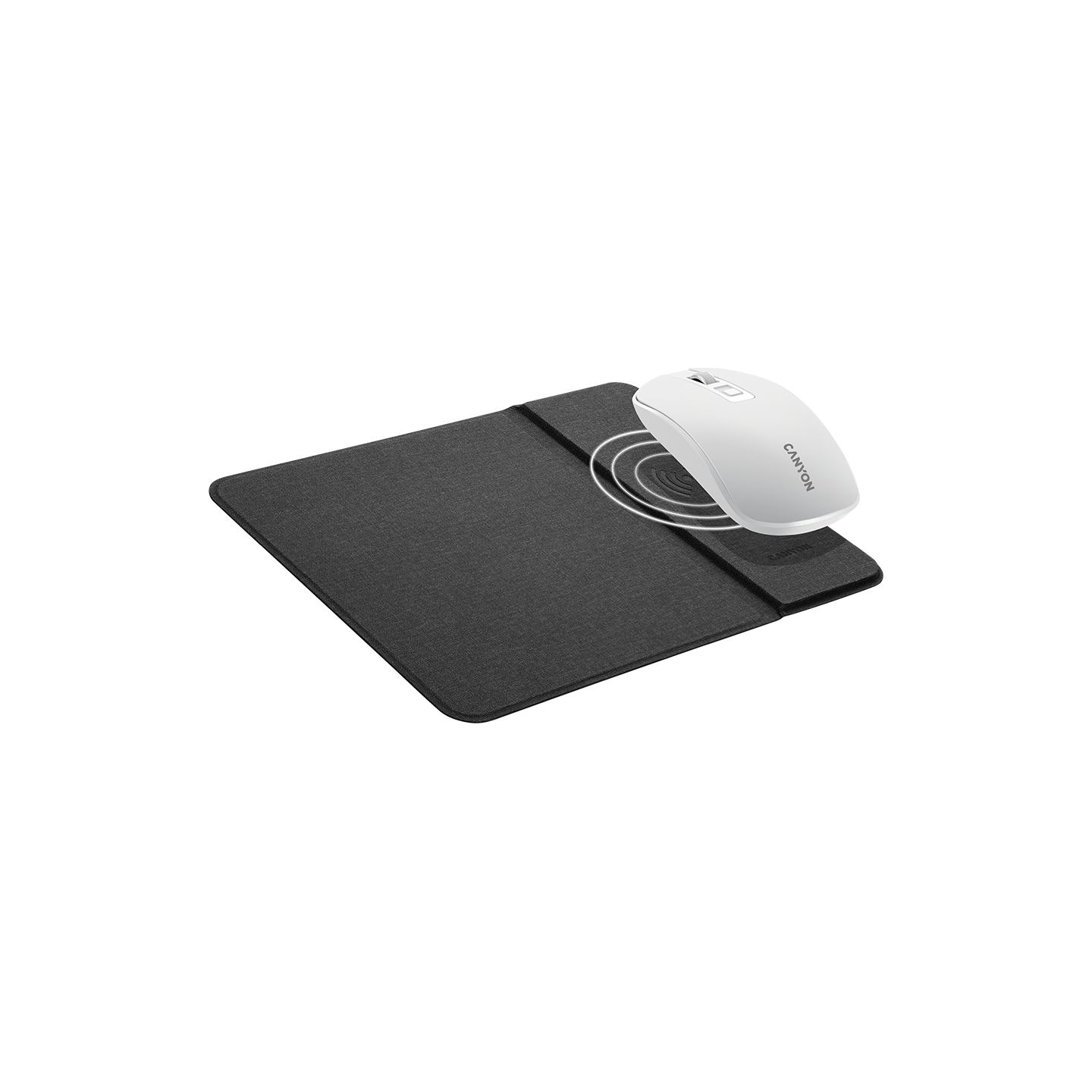 Canyon MP-W5, Mouse Mat with wireless charger, Input 5V/2A,9V2A Output 5W/7.5W/10W, 324*244*6mm, USB Type C cable length 1m, Bla