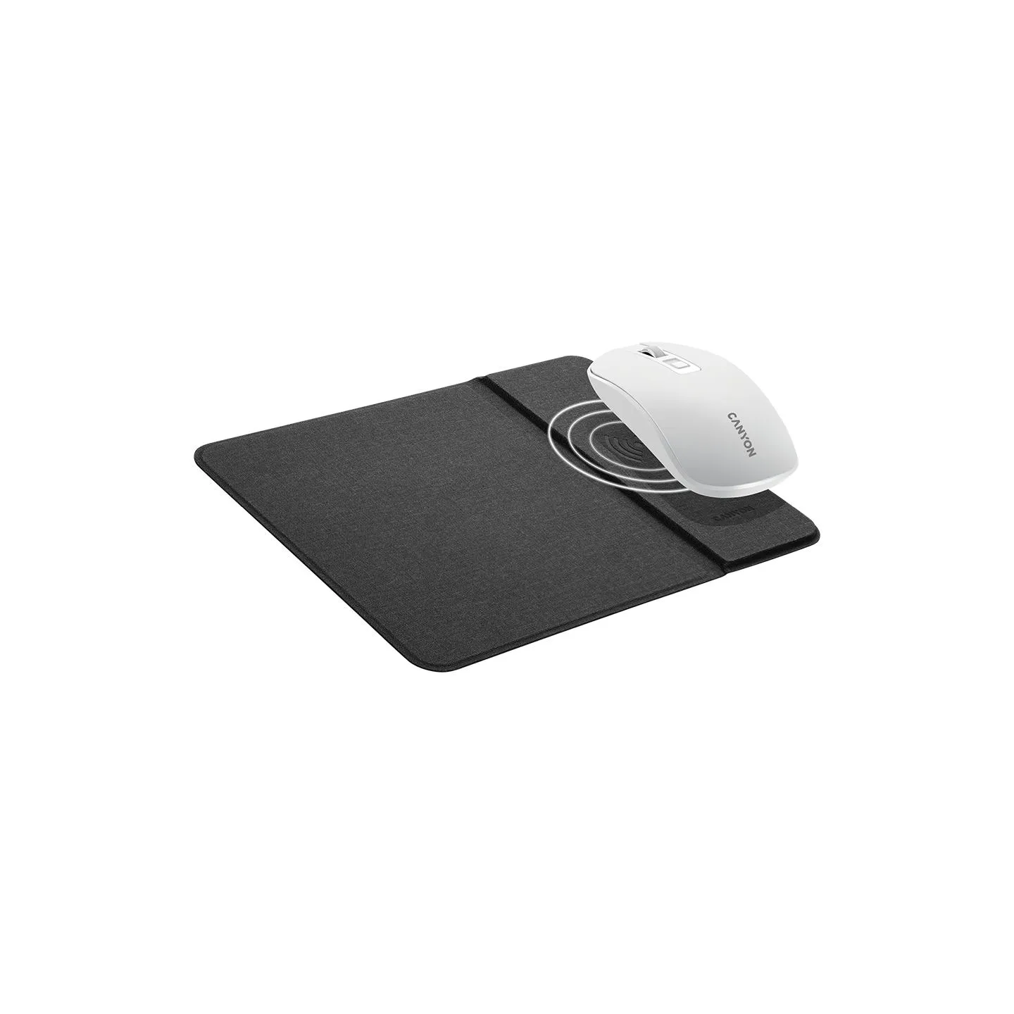 Canyon MP-W5, Mouse Mat with wireless charger, Input 5V/2A,9V2A Output 5W/7.5W/10W, 324*244*6mm, USB Type C cable length 1m, Bla