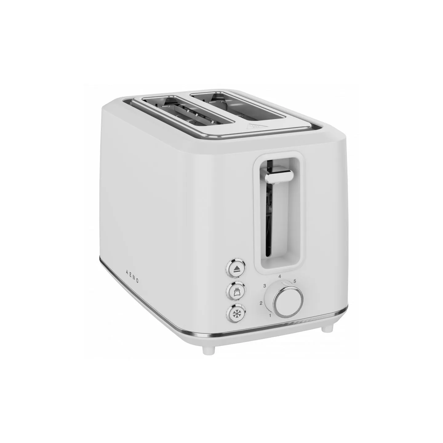Aeno Electric Toaster, white, 220-240V, 50-60Hz, 920-1080W, 2 slots, 3 modes, 7 browning levels