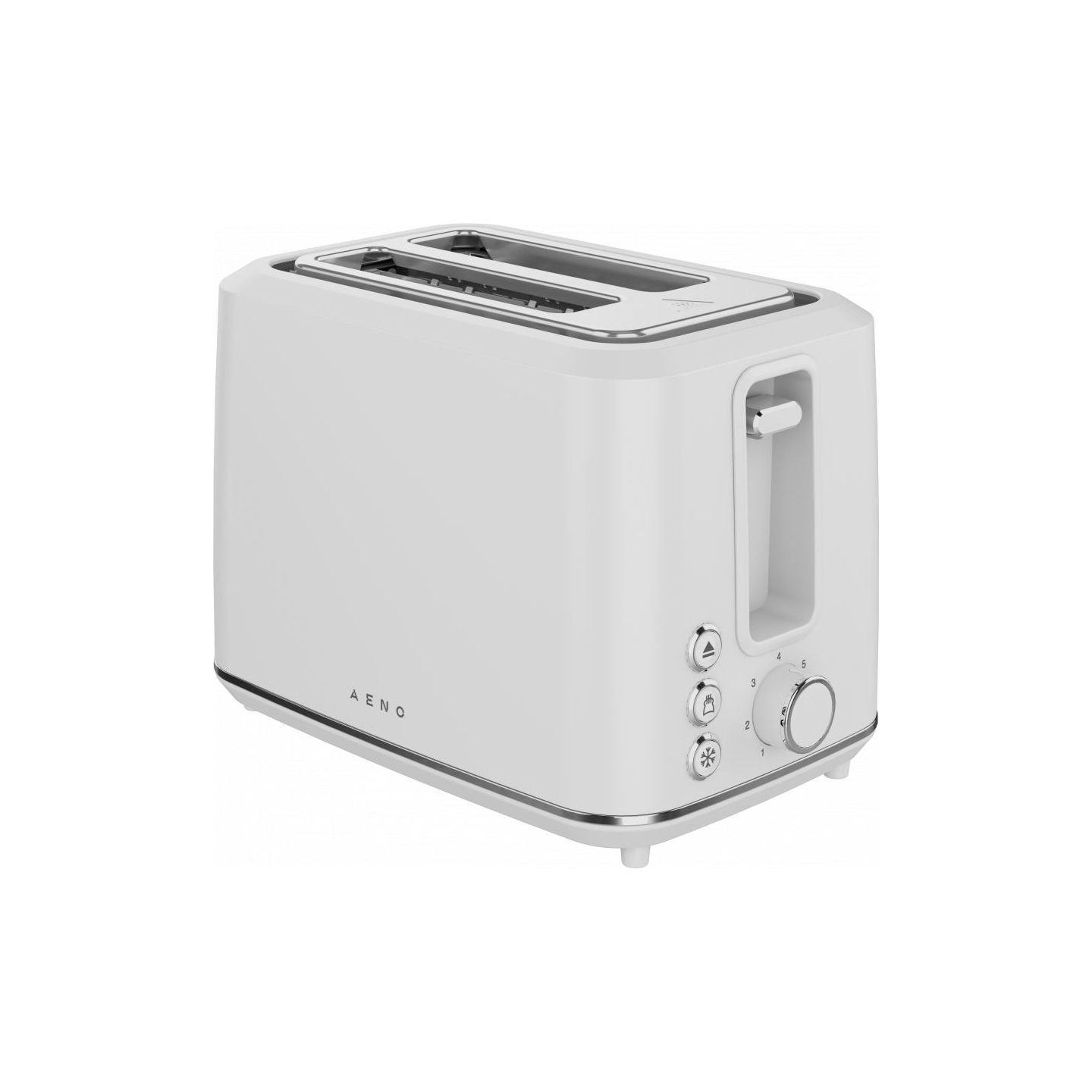 Aeno Electric Toaster, white, 220-240V, 50-60Hz, 920-1080W, 2 slots, 3 modes, 7 browning levels