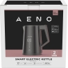 Aeno Electric Kettle EK7S Smart: 1850-2200W, 1.7L, Strix, Double-walls, Temperature Control, Keep warm Function, Control via Wi-