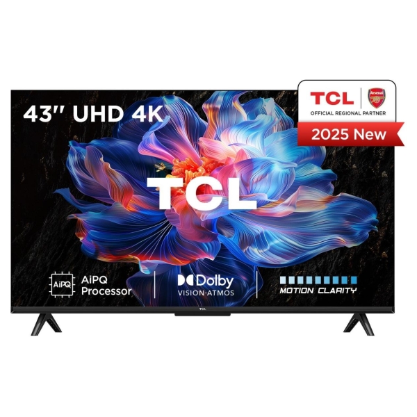 TCL LED 4K TV | 43V6C | 43 | Smart TV | Google TV | UHD | Black