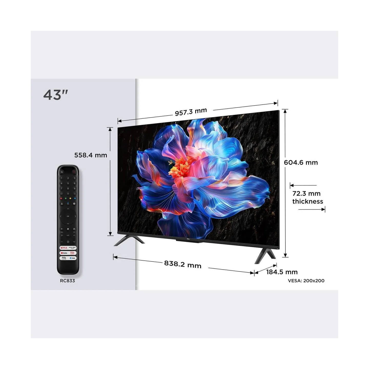 TCL 43-inch LED TV 43V6C