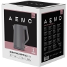 Aeno Electric Kettle EK4: 1850-2200W, 1.5L, Strix, Double-walls, Non-heating body, Auto Power Off, Dry tank Protection