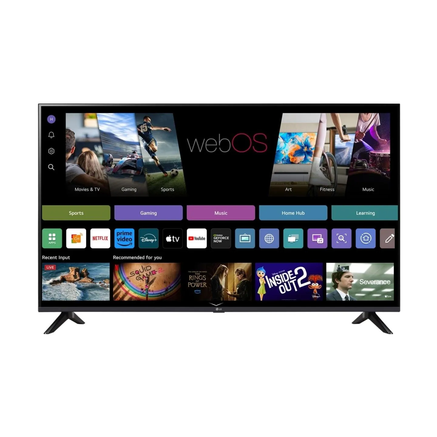 LG AI UA73 4K TV | 43UA73003LA | 43 | Smart TV | webOS 25 | UHD | Black