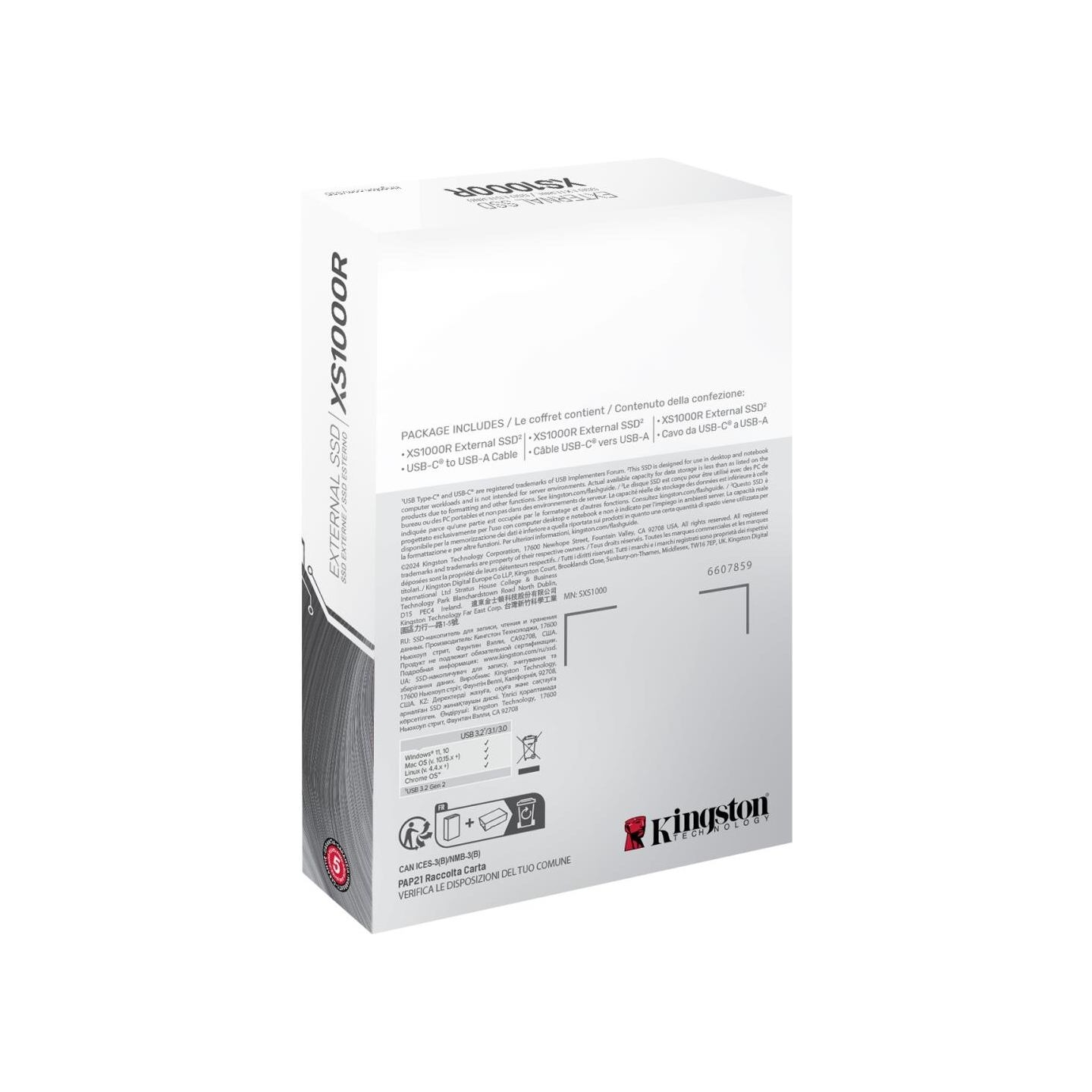 Kingston XS1000 2TB SSD Pocket-Sized USB