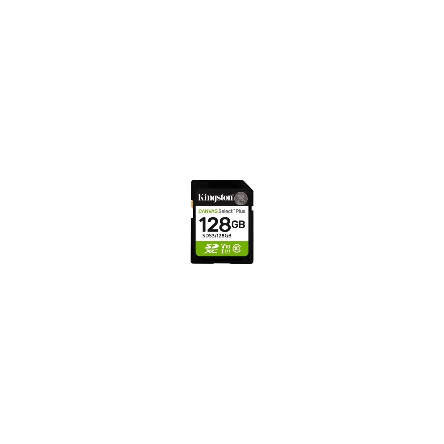 Kingston 128GB SDXC Canvas Select Plus Gen3 150MB/s C10 UHS-I U1 V10
