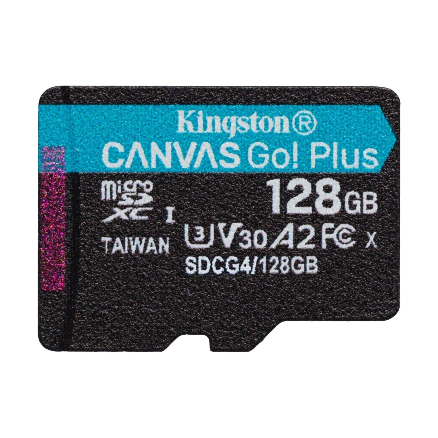 Kingston 128GB microSDXC Canvas Go Plus Gen4 200R A2 U3 Single Pack w/o ADP