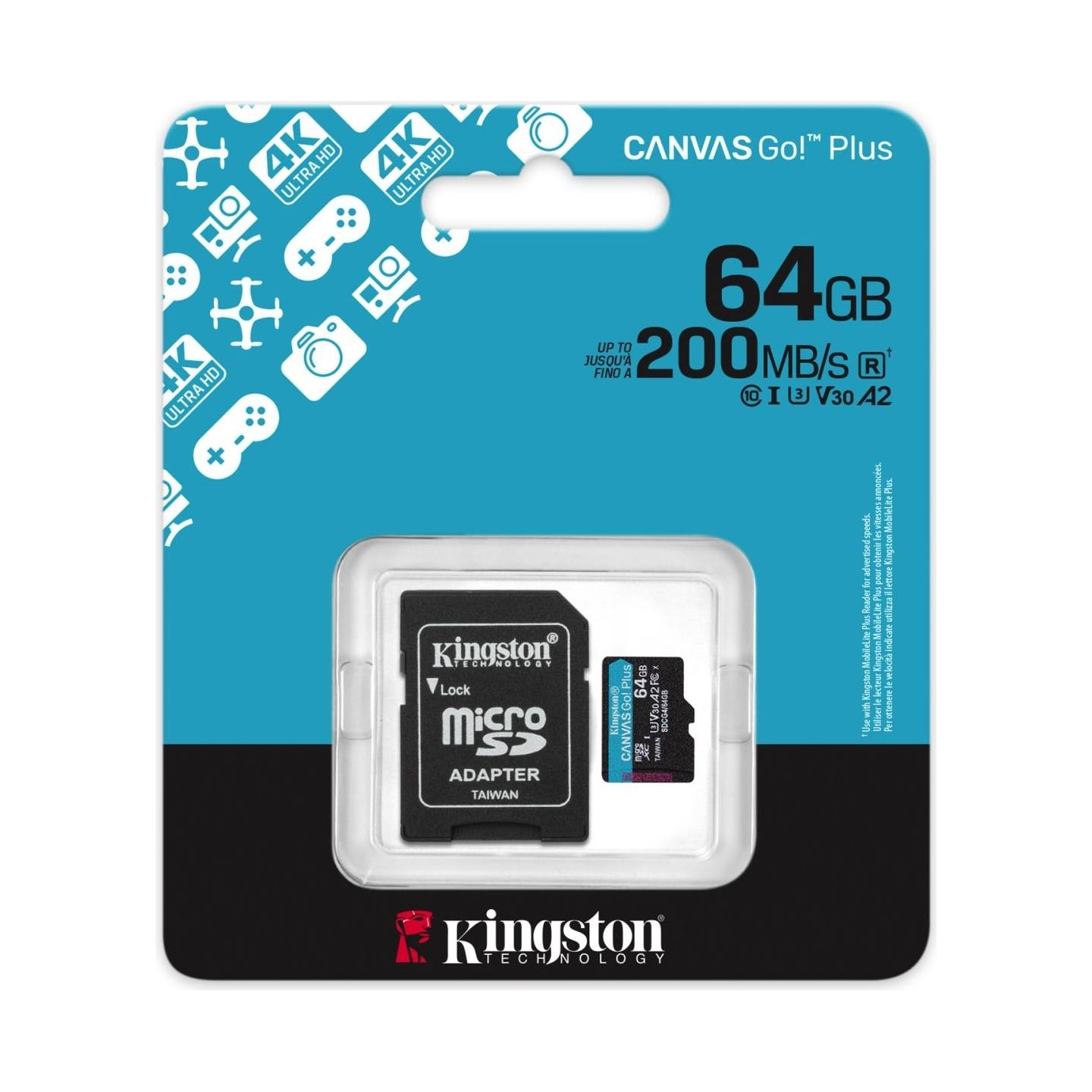 Kingston 64GB microSDXC Canvas + Adapter