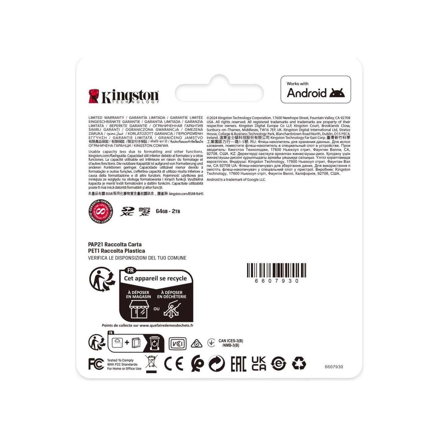 Kingston 64GB microSDXC Canvas Select