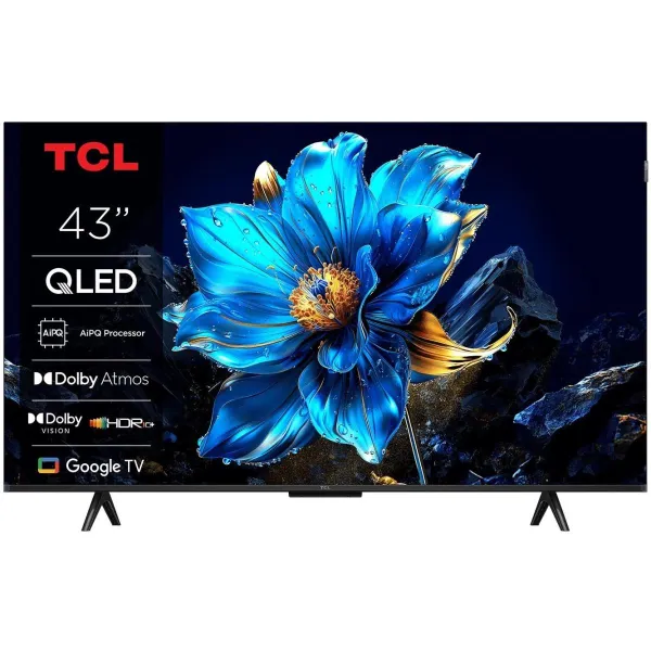 TCL TV Set|TCL|43 "|4K Ultra HD|3840 x 2160 pixels|Flat|16:9|QLED|43T69C