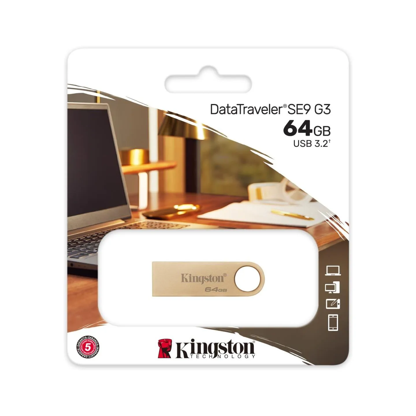 Kingston 64GB 220MB/s Metal USB 3.2 Gen