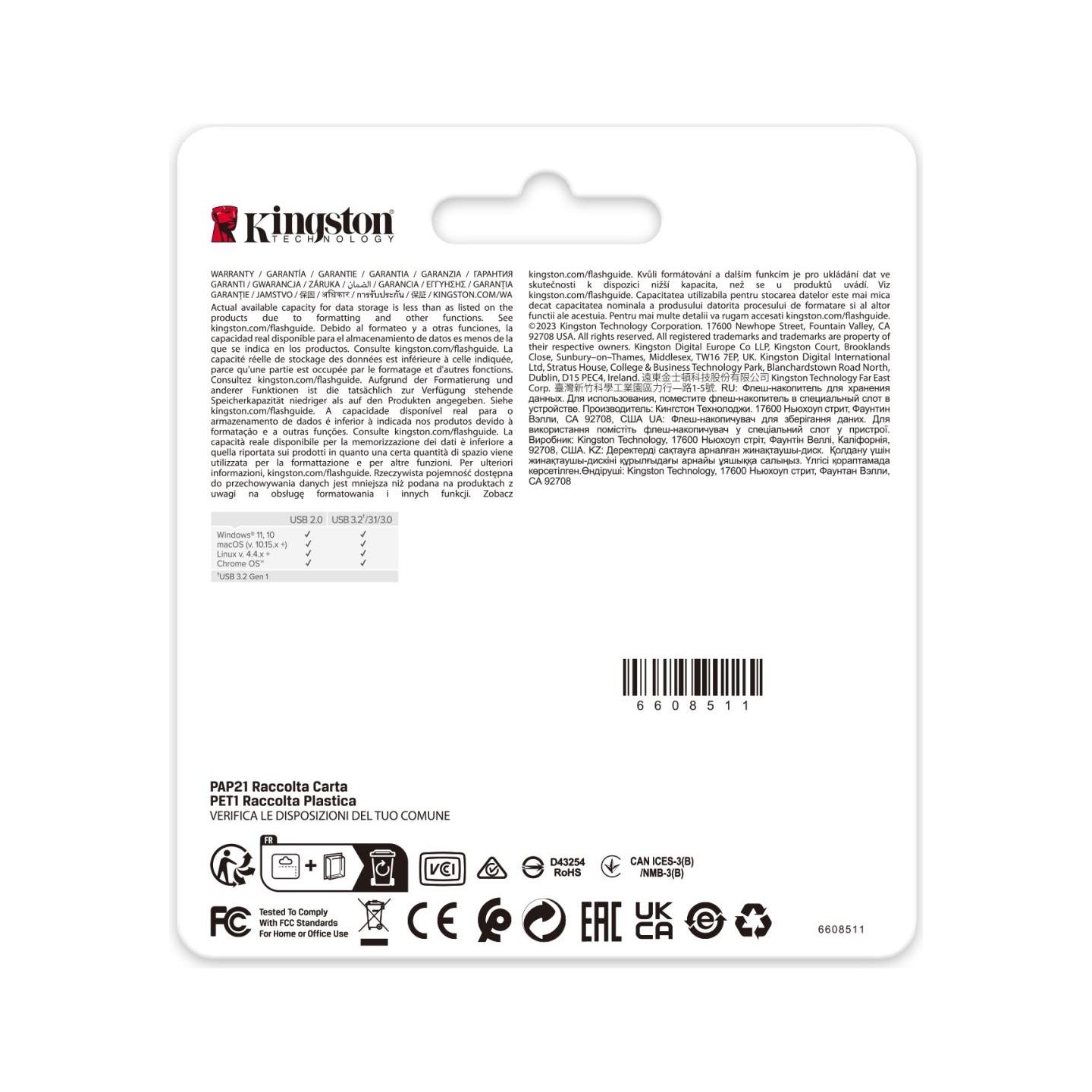 Kingston 64GB 220MB/s Metal USB 3.2 Gen