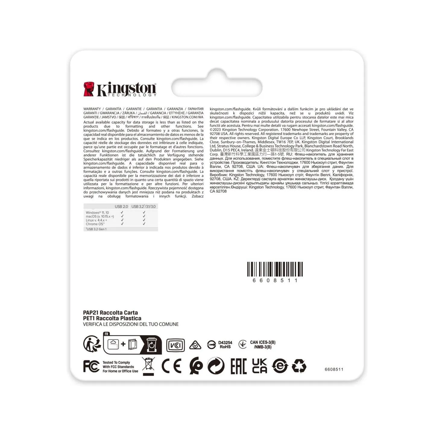 Kingston 64GB 220MB/s Metal USB 3.2 Gen