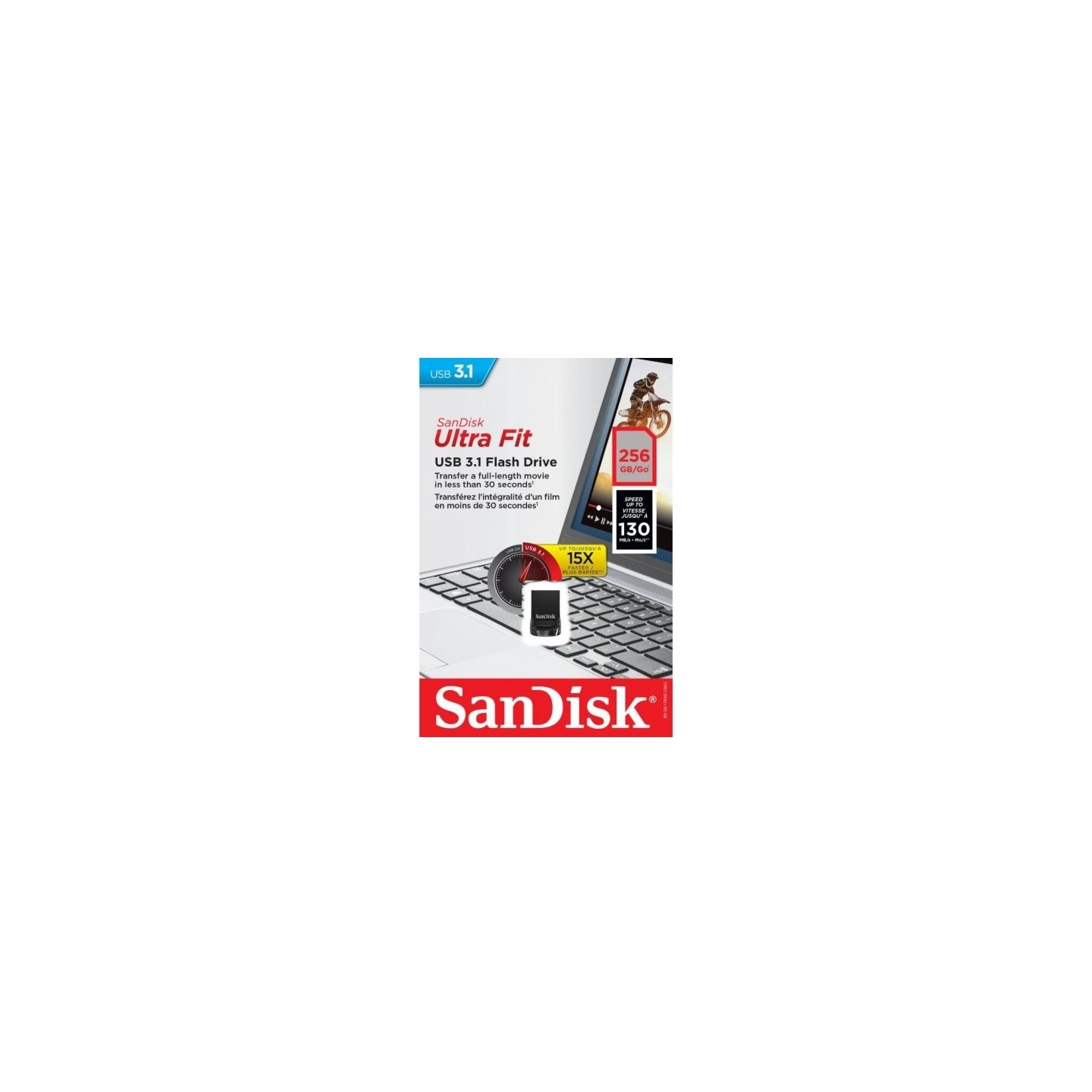 Sandisk ULTRA FIT USB 3.1 256GB 130MB/s