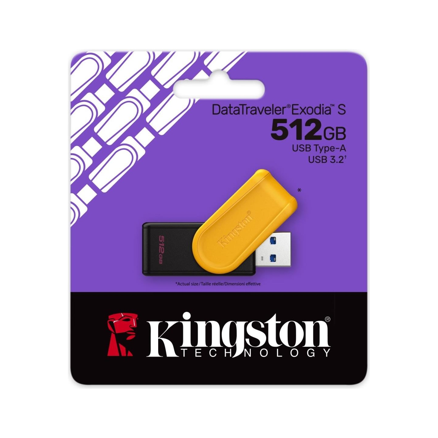 Kingston 512GB Portable USB Yellow