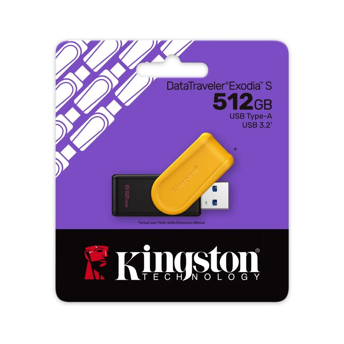 Kingston 512GB Portable USB Yellow