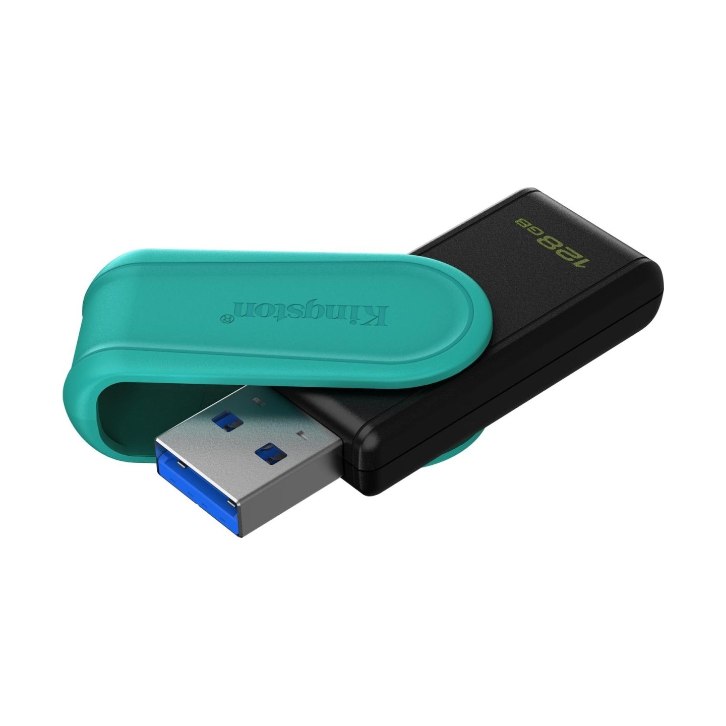 Kingston 128GB Portable USB 3.2 Gen 1 DataTraveler Exodia S (Black/Turquoise)