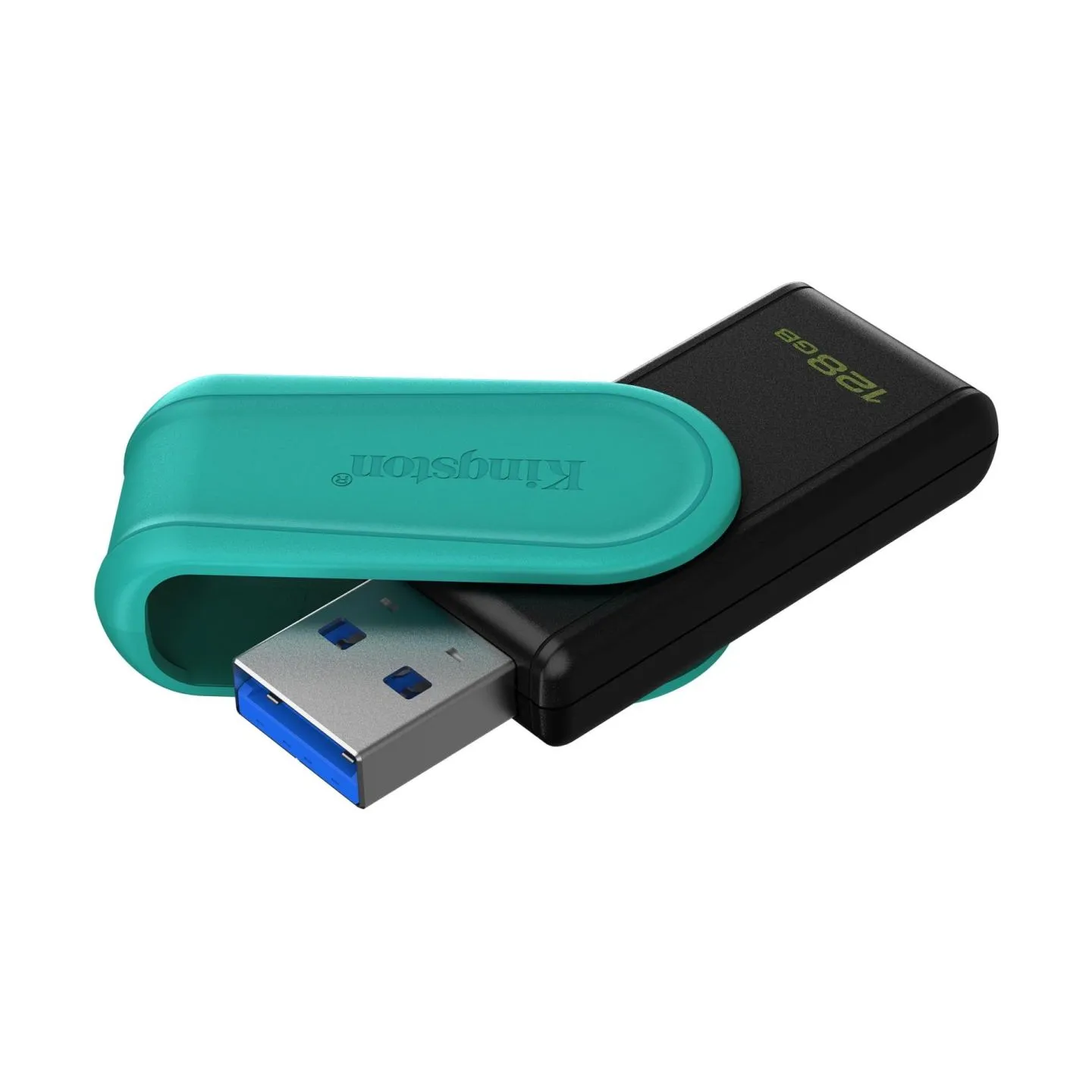 Kingston 128GB Portable USB 3.2 Gen 1 DataTraveler Exodia S (Black/Turquoise)