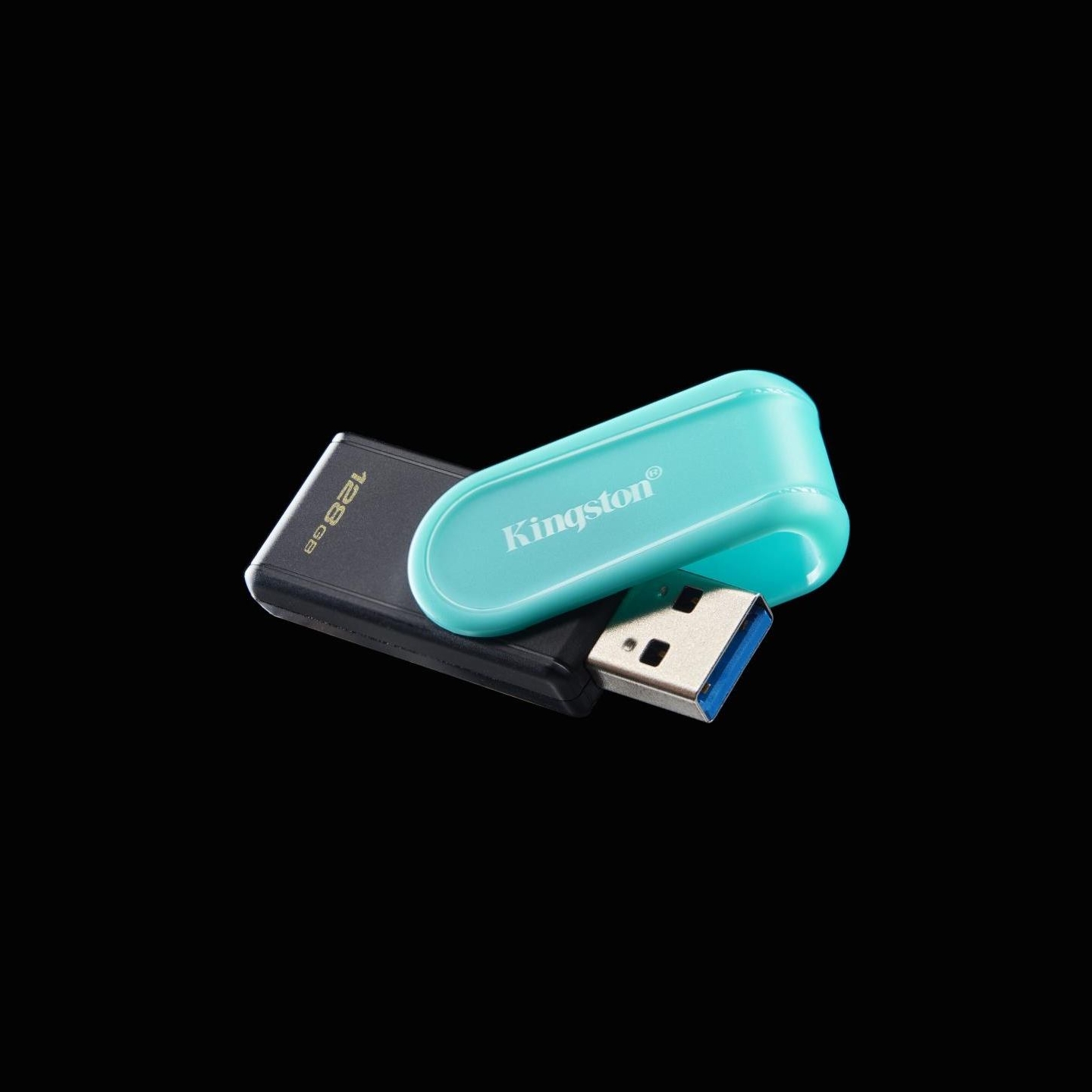 Kingston 128GB Portable USB 3.2 Gen 1 DataTraveler Exodia S (Black/Turquoise)