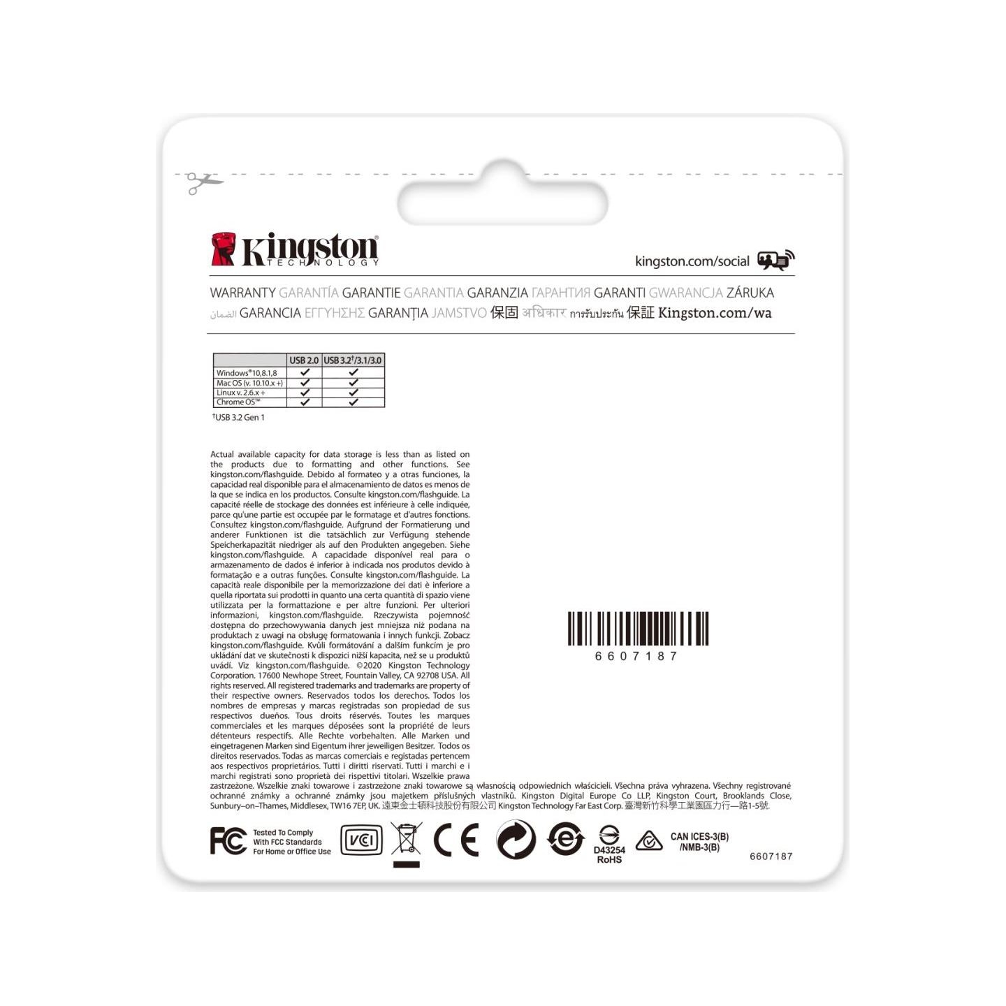 Kingston 256GB USB3.2 DT Gen1 Kyson