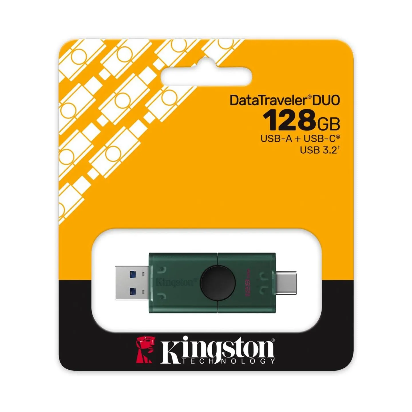 Kingston 128GB USB-A + USB-C 3.2 Gen 1 DataTraveler DuoG2