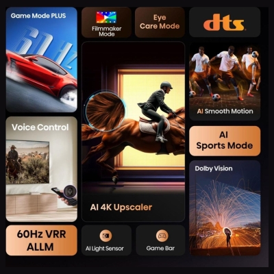 Hisense UHD Smart TV | 43A6Q | 43" | Smart TV | VIDAA OS | UHD | Black