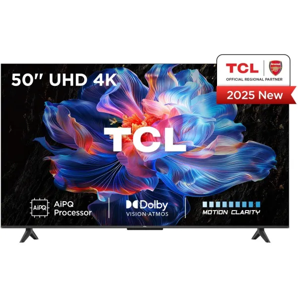 TCL LED 4K TV | 50V6C | 50 | Smart TV | Google TV | UHD | Black