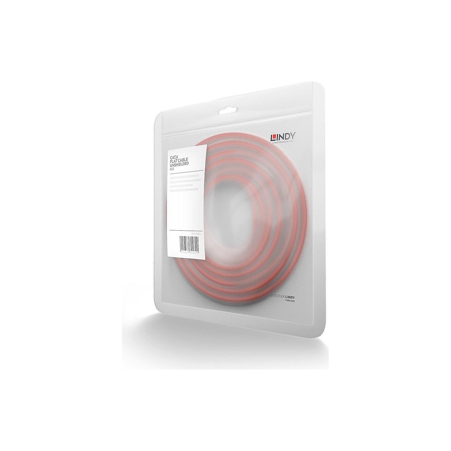 Lindy CABLE CAT6 U/UTP 5M/RED 47514 LINDY
