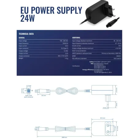 Teltonika NET SWITCH ACC POWER SUPPLY/24W PR3P2EU3 TELTONIKA