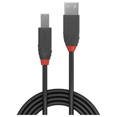 Lindy CABLE USB2 A-B 2M/ANTHRA 36673 LINDY
