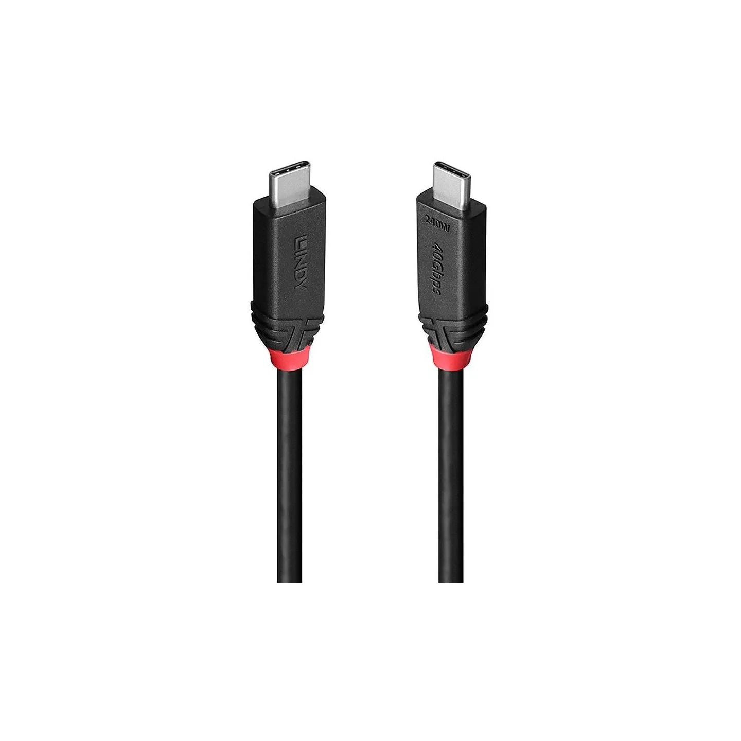Lindy CABLE USB4 240W TYPE C 0.5M/BLACK LINE 37000 LINDY