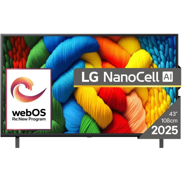 LG TV Set|LG|43 "|4K Ultra HD|3840 x 2160 pixels|Flat|16:9|LED|43NANO80A3B