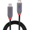Lindy CABLE USB4 240W TYPE C 0.8M/40GBPS ANTHRA LINE 36956 LINDY