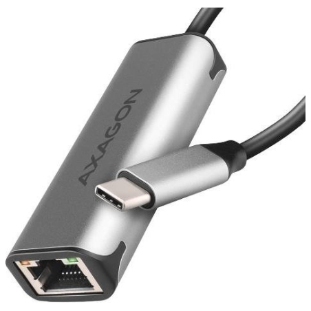 Axagon ADE-25RC SUPERSPEED USB-C 2.5 GIGABIT ETHERNETCompact aluminum USB-C 3.2 Gen 1 2.5 Gigabit Ethernet 10/100/1000/2500 Mbit