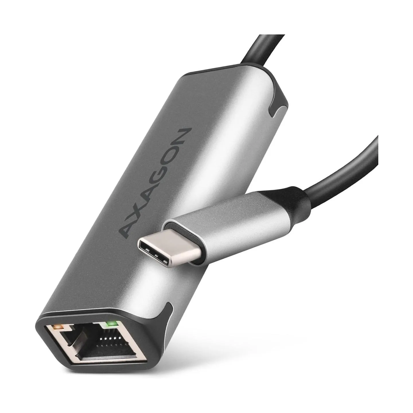 Axagon ADE-25RC SUPERSPEED USB-C 2.5 GIGABIT ETHERNETCompact aluminum USB-C 3.2 Gen 1 2.5 Gigabit Ethernet 10/100/1000/2500 Mbit