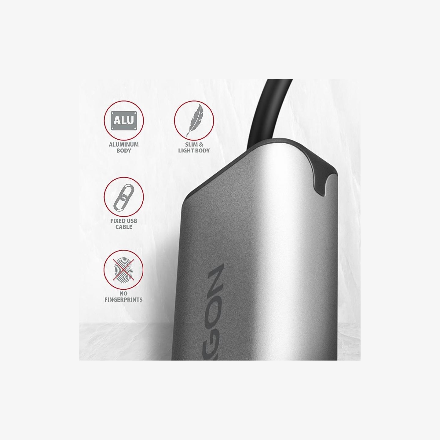 Axagon ADE-25RC SUPERSPEED USB-C 2.5 GIGABIT ETHERNETCompact aluminum USB-C 3.2 Gen 1 2.5 Gigabit Ethernet 10/100/1000/2500 Mbit