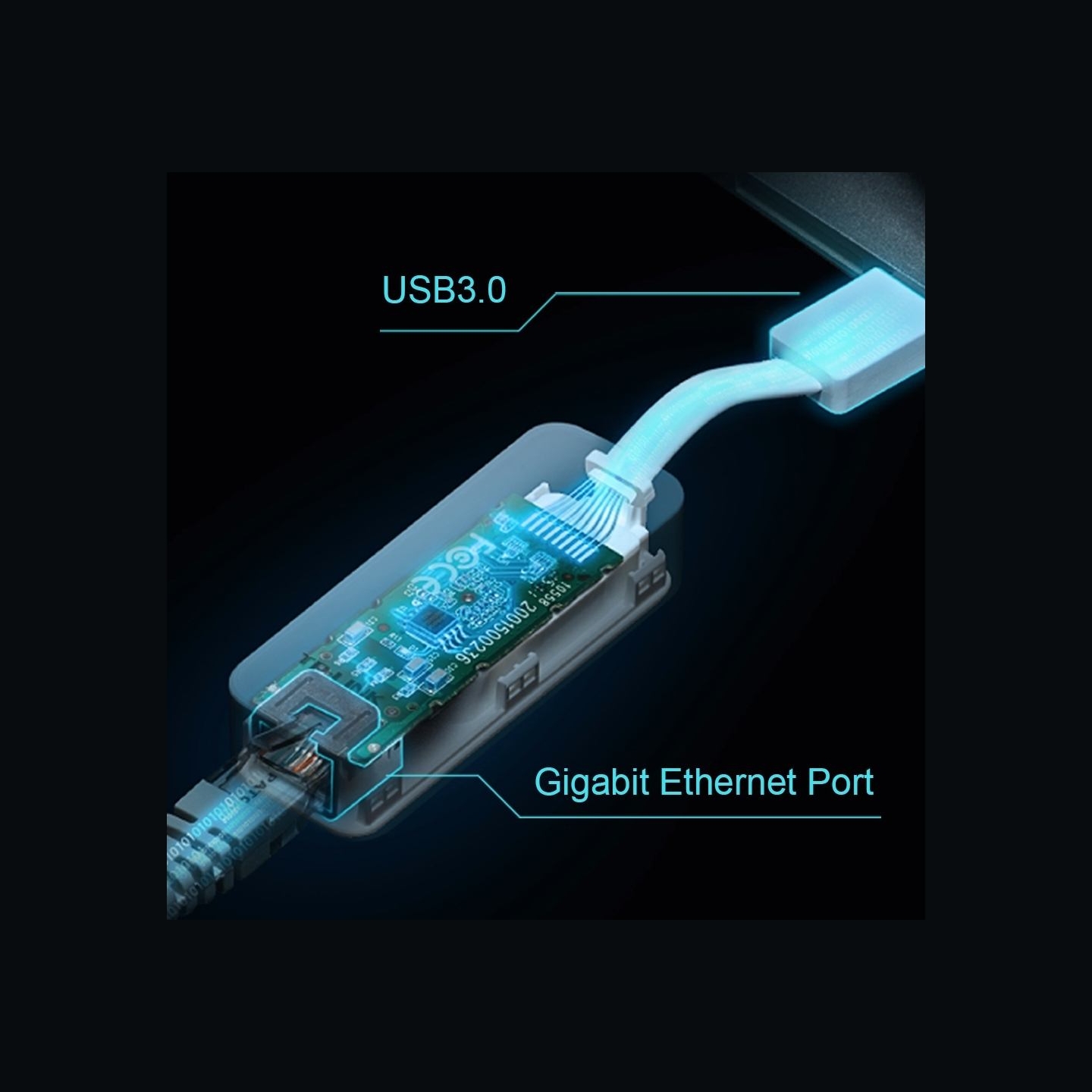 Tp-Link | UE300 USB 3.0 to Gigabit Ethernet Network Adapter | 1 10/100/1000 Mbit/s