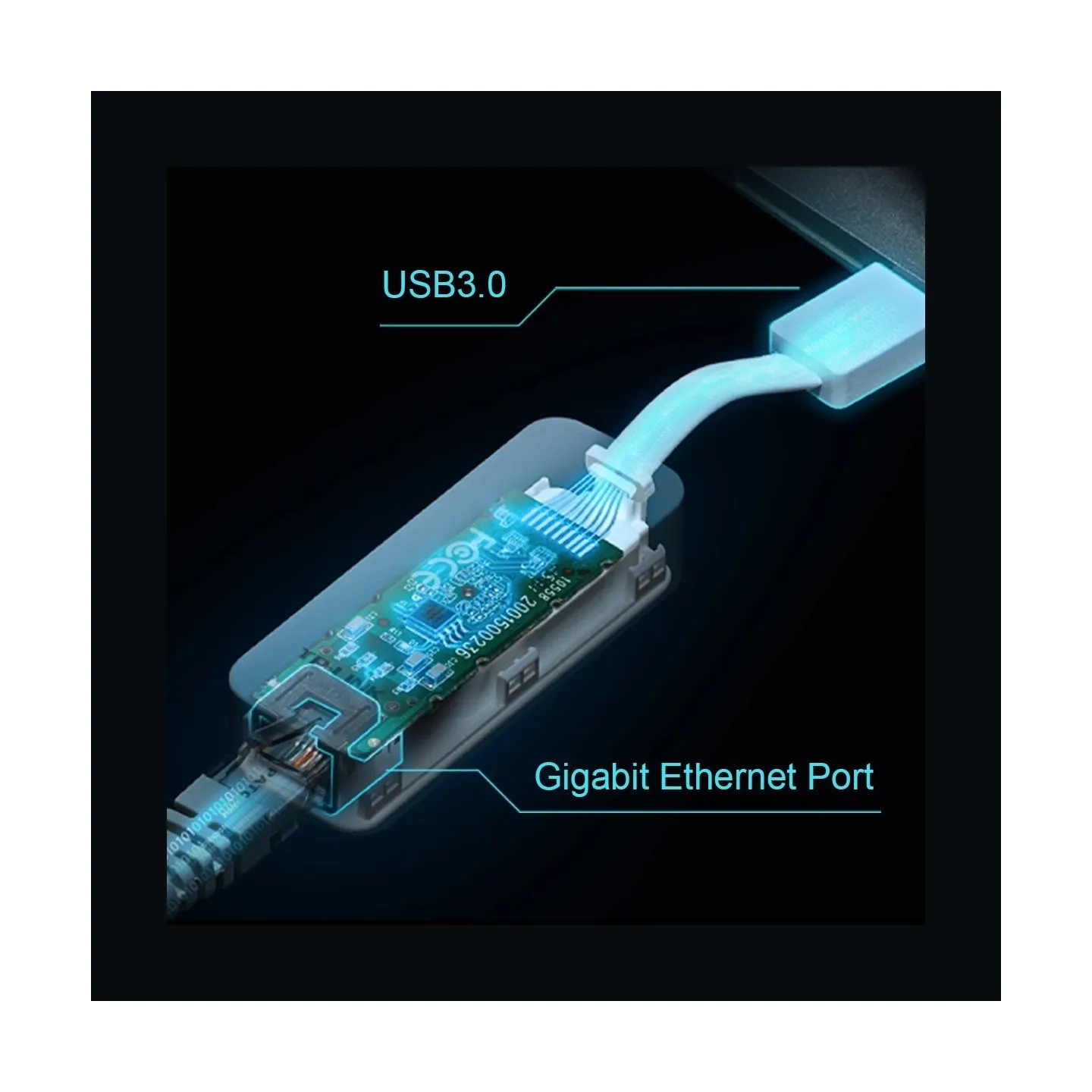 Tp-Link | UE300 USB 3.0 to Gigabit Ethernet Network Adapter | 1 10/100/1000 Mbit/s