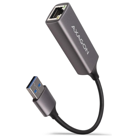 Axagon ADE-TR Type-A USB3.2 Gen 1 - Gigabit Ethernet 10/100/1000 Adapter, metal, titan grey
