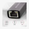 Axagon ADE-TR Type-A USB3.2 Gen 1 - Gigabit Ethernet 10/100/1000 Adapter, metal, titan grey