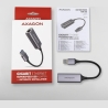Axagon ADE-TR Type-A USB3.2 Gen 1 - Gigabit Ethernet 10/100/1000 Adapter, metal, titan grey