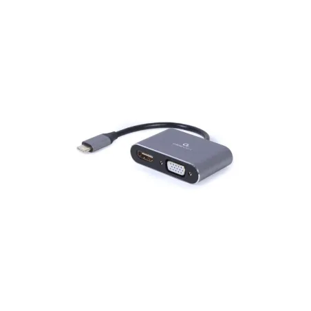 Gembird I/O ADAPTER USB-C TO HDMI/VGA/A-USB3C-HDMIVGA-01 GEMBIRD