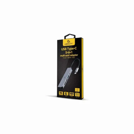 Gembird I/O ADAPTER USB-C TO HDMI/USB3/5IN1 A-CM-COMBO5-03 GEMBIRD