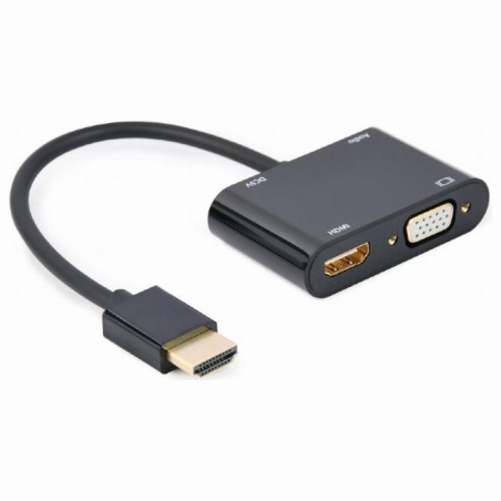 Gembird I/O ADAPTER HDMI TO HDMI/VGA/A-HDMIM-HDMIFVGAF-01 GEMBIRD