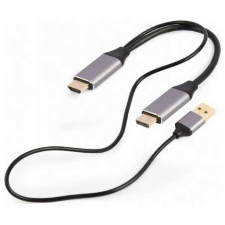 Gembird Adapter HDMI to DP 4K M 60Hz USB-A powered
