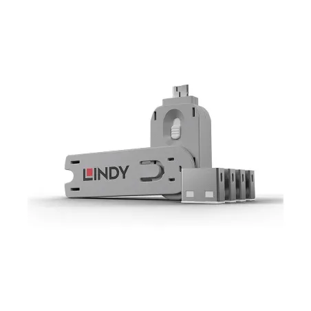 Lindy USB PORT BLOCKER 4PACK/WHITE 40454 LINDY
