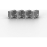 Lindy USB PORT BLOCKER 4PACK/WHITE 40454 LINDY