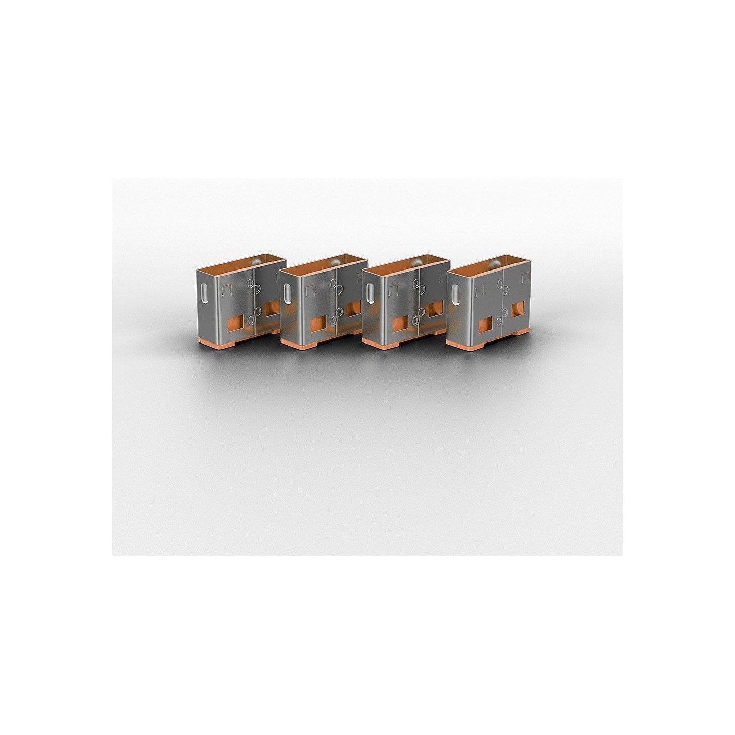 Lindy USB PORT BLOCKER 4PACK/ORANGE 40453 LINDY